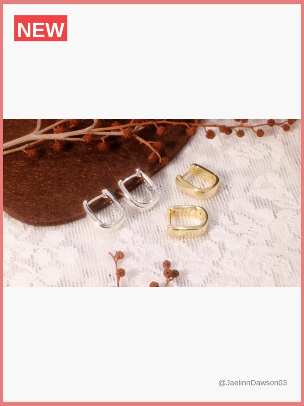 Small Chunky Hoop Earrings Silver Gold Hypoallergenic Huggie Earrings - Picture 7 of 7